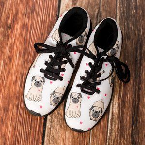 Pug Novelty Sneakers - Size 9